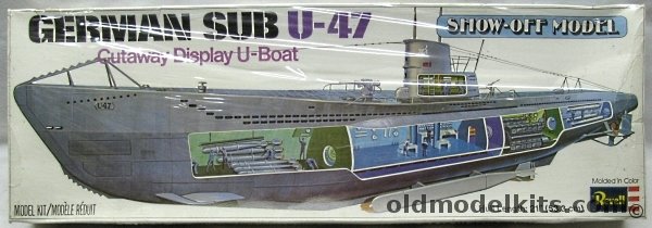 Revell 1/125 German Sub U-47  - 'Show-Off Model' with Interior, H384 plastic model kit